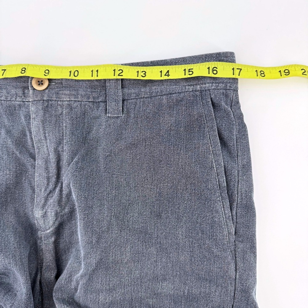 Tommy Bahama Shorts Mens 33 Soft Blue Grey Silk Cotton Weathered Flat Front - Picture 5 of 6